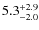 $5.3^{\rm +2.9}_{-2.0}$