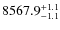 $8567.9^{\rm +1.1}_{-1.1}$