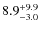 $8.9^{\rm +9.9}_{-3.0}$