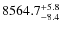$8564.7^{\rm +5.8}_{-8.4}$