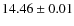 $14.46 \pm 0.01$