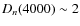 $D_{n}(4000) \sim 2$