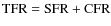 ${\rm TFR} = {\rm SFR} + {\rm CFR}$