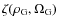 $\zeta(\rho_{\rm G},\Omega_{\rm G})$