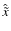 $\hat{\tilde{x}}$