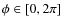 $\phi \in
[0,2\pi]$