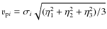 $v_{{\rm p}i} = \sigma_i
\sqrt{(\eta_1^2+\eta_2^2+\eta_3^2)/3}$