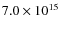 $7.0 \times 10^{15}$