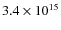 $3.4 \times 10^{15}$