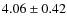 $4.06 \pm 0.42$