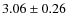 $3.06 \pm 0.26$