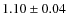 $1.10 \pm 0.04$