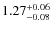 $1.27^{\rm +0.06}_{-0.08}$