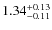 $1.34^{\rm +0.13}_{-0.11}$