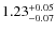 $1.23^{\rm +0.05}_{-0.07}$
