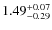 $1.49^{\rm +0.07}_{-0.29}$