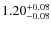 $1.20^{\rm +0.08}_{-0.08}$
