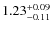 $1.23^{\rm +0.09}_{-0.11}$