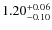 $1.20^{\rm +0.06}_{-0.10}$