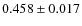$0.458\pm0.017$