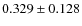 $0.329\pm0.128$