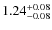 $1.24^{\rm +0.08}_{-0.08}$