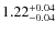 $1.22^{\rm +0.04}_{-0.04}$