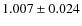 $1.007 \pm 0.024$