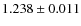 $1.238 \pm 0.011$