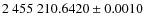 $2~455~210.6420 \pm 0.0010$