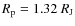 $R_{\rm p}=1.32~R_{\rm J}$