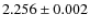 $2.256\pm0.002$