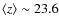 $\langle z \rangle \sim 23.6$