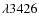 $\lambda3426$