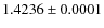 $1.4236\pm0.0001$