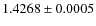 $1.4268\pm0.0005$