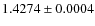 $1.4274\pm0.0004$