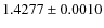 $1.4277\pm0.0010$