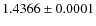$1.4366\pm0.0001$
