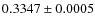 $0.3347\pm0.0005$