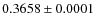 $0.3658\pm0.0001$