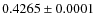 $0.4265\pm0.0001$
