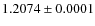 $1.2074\pm0.0001$