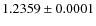 $1.2359\pm0.0001$