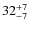 $\rm 32^{+7}_{-7}$