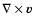 $\nabla \times \vec{v}$