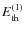 $E_{\rm th}^{(1)}$