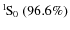 $\rm {}^{1}\hspace*{-.5mm}S_{0}~(96.6\%)$