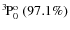 $\rm {}^{3}\hspace*{-.5mm}P_{0}^{{\rm o}}~(97.1\%)$
