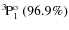 $\rm {}^{3}\hspace*{-.5mm}P_{1}^{{\rm o}}~(96.9\%)$